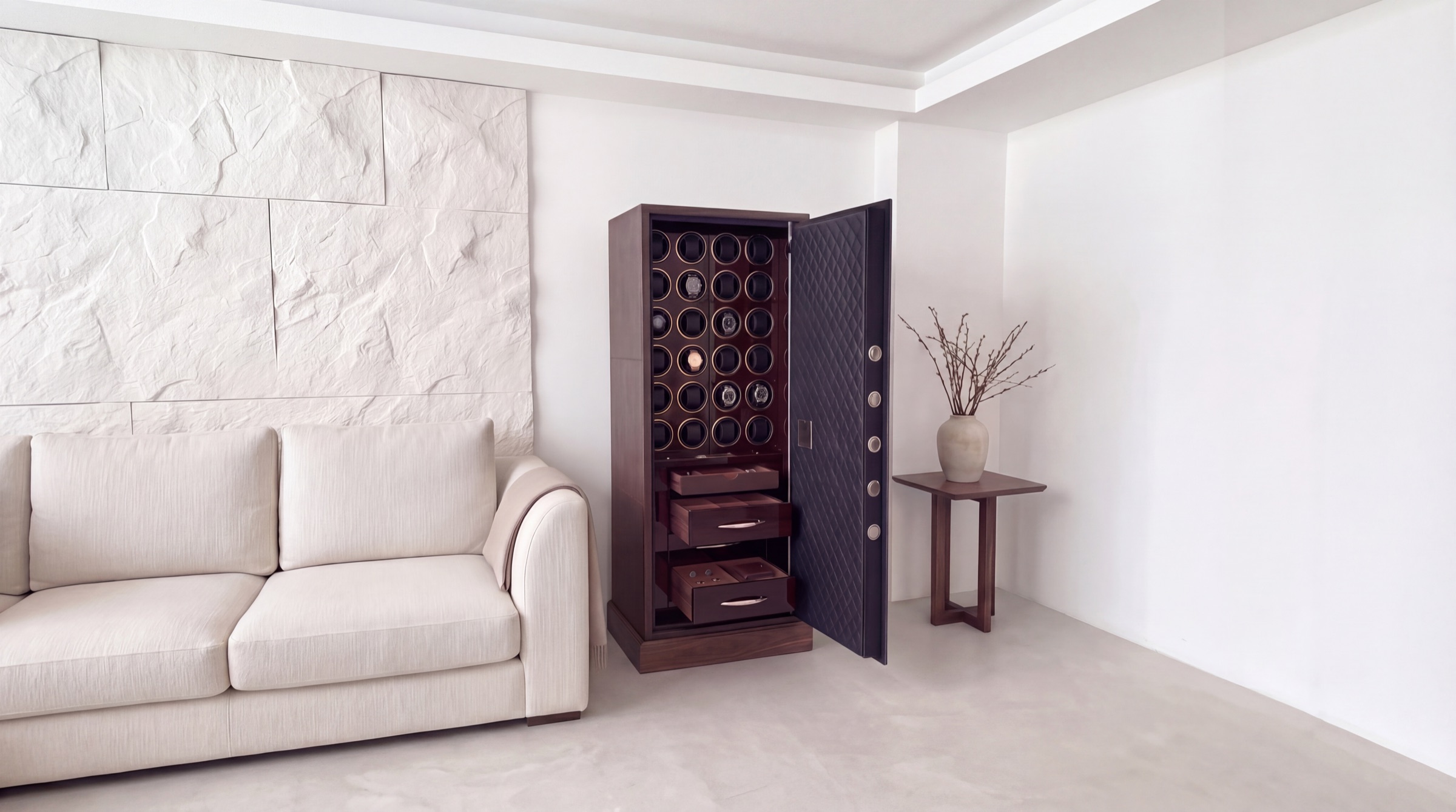 Kronberg Collection Custom Watch Winder Safe — Handcrafted Swiss Quality